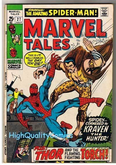 MARVEL TALES #27, VG+, Thor, Spider-man, Jack Kirby, Steve Ditko, 1964 