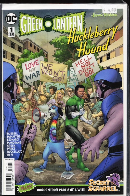 Green Lantern/Huckleberry Hound Special (2018) Secret Squirrel