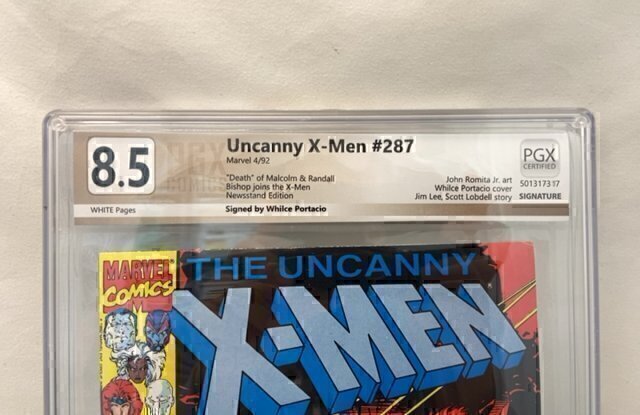 The Uncanny X-Men #287 (1992) PGX 8.5 VF+ Death of 2 & more, Whilce Portacio Sig