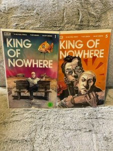 Lot of 2 King of Nowhere: 1 & 5 BOOM Comics  