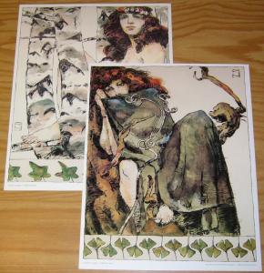 World Without End Portfolio by Jeffrey Jones - jeff jones - sqp art set 4 plates