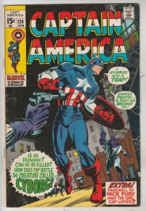 Captain America #124 (Apr-70) FN Mid-Grade Captain America