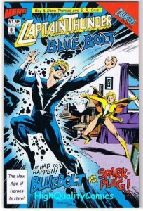 CAPTAIN THUNDER & BLUE BOLT #8, VF/NM, Roy Thomas,1987