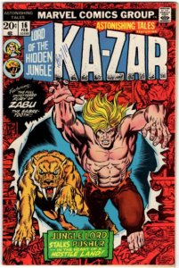 ASTONISHING TALES #16 Ka-Zar! Higher Grade MARVEL Bronze Age