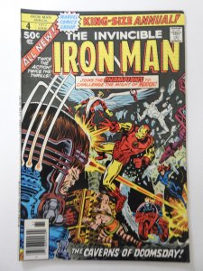 The Invincible Iron Man Annual #4 W/ The Champions Sharp Fine+ Condition!
