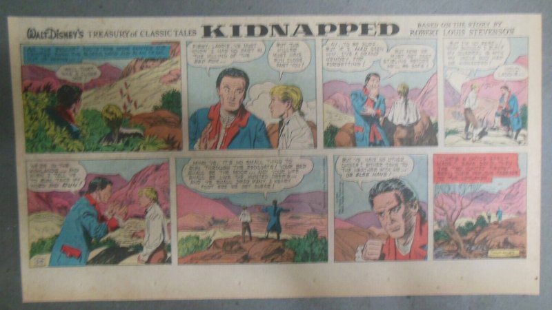 10/13 Walt Disney's Kidnapped Sunday Pages from 1960 Size: ~7.5 x 15 inches
