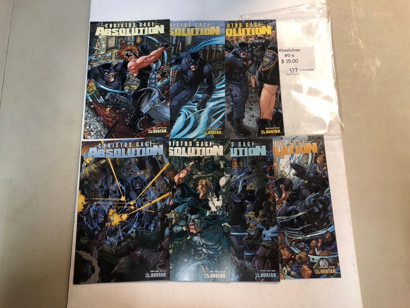 Absolution (2009) # 0 1 2 3 4 5 6 0-6 (VF/NM) Complete Set Wrap Variants