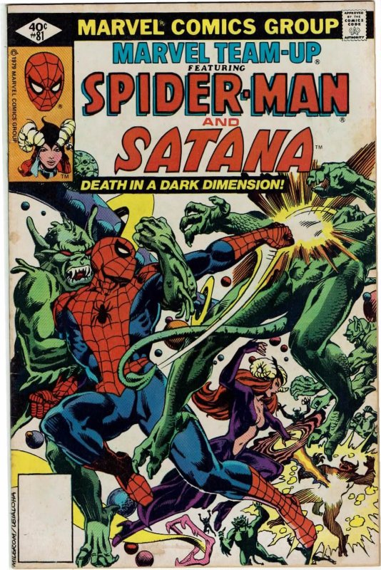 Marvel Team-Up #81 (1972 v1) Chris Claremont Spider-Man Satana FN+