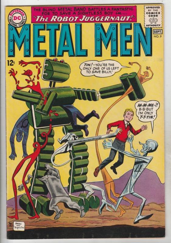 Metal Men #9 (Sep-64) VF/NM+ High-Grade Metal Men (Led, Tina, Tin, Gold, Merc...