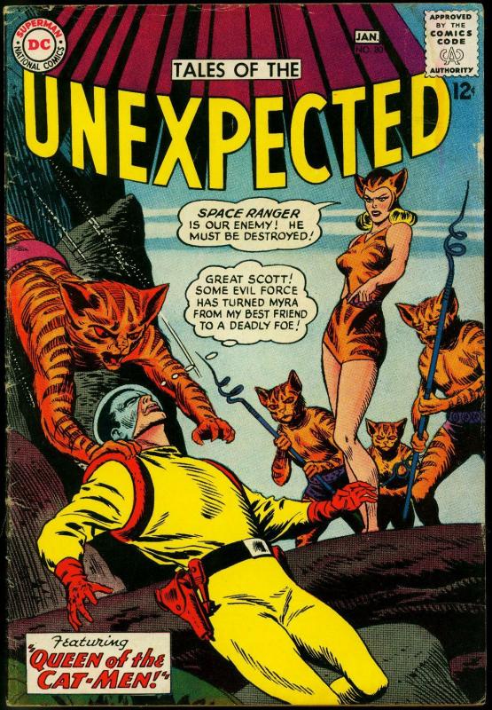 Tales Of The Unexpected #80 1963- Space Ranger- Queen of the Cat-Men VG
