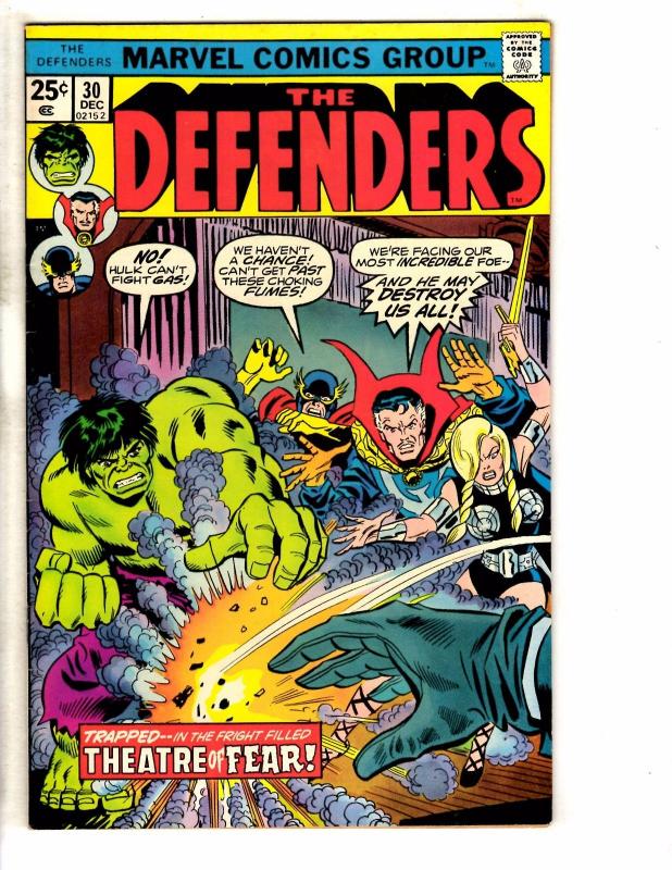 Lot Of 3 Defenders Marvel Comic Books # 30 31 32 FN/VF Range Luke Cage Hulk J249