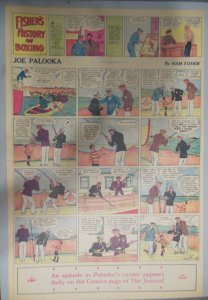 Joe Palooka Sunday Page by Ham Fisher from 4/28/1935 Rare Large Full Page Size