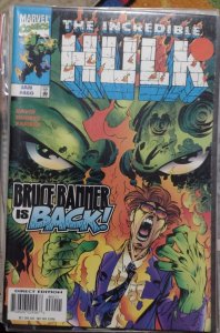 INCREDIBLE HULK  # 460 1998 marvel disney   BRUCE BANNER IS BACK+ LEADER MAESTRO