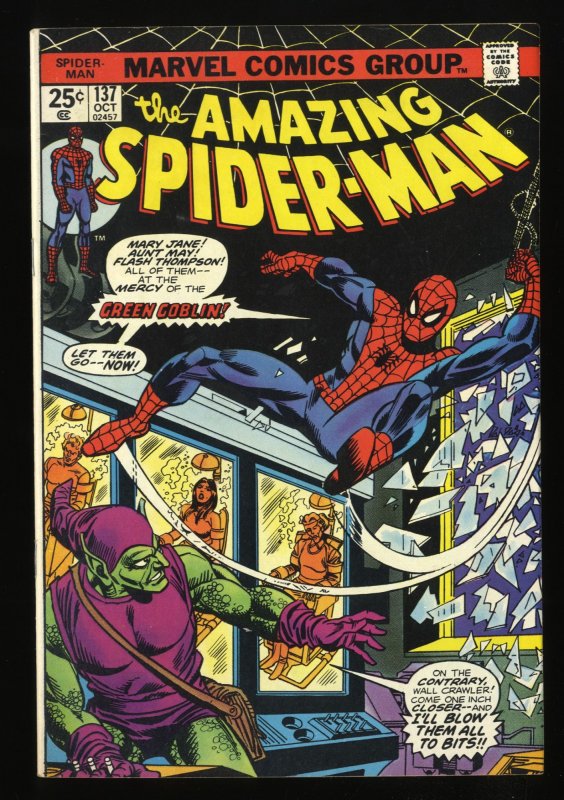 Amazing Spider-Man #137 VF- 7.5 Green Goblin! Marvel Comics Spiderman