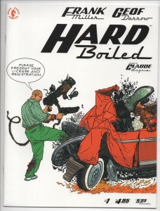 HARD BOILED #1, NM-, Frank Miller, Geof Darrow, Dark Horse, 1990, wrap around cv