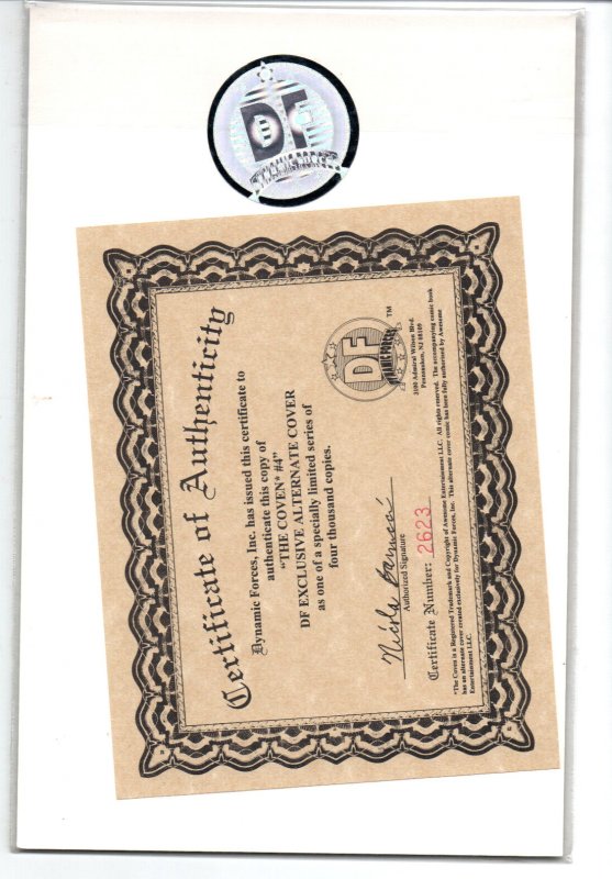 The Coven #4 Dynamic Forces Alternative Cover w/COA Sealed - NM