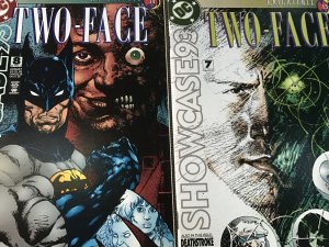 SHOWCASE ‘93 #7 & 8 run : DC 1993 NM-; TWO-FACE story, Knightfall x-over