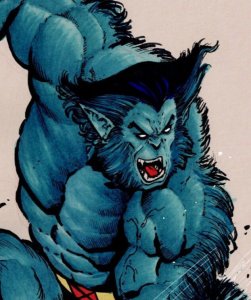 Sergio Davila Beast Original Art Full Color Commission X-Men Signed with COA