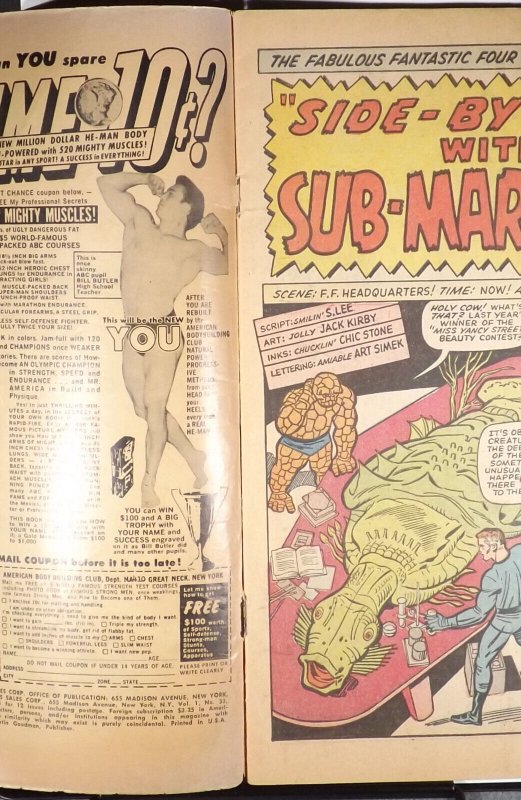 FANTASTIC FOUR #33 Marvel Comics 1st Attuma Wakanda Forever Sub-Mariner 1965 MCU 