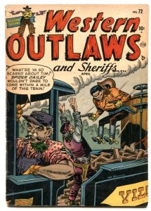 Western Outlaws and Sheriffs #72 1952- Atlas comics- Black Bart VG 