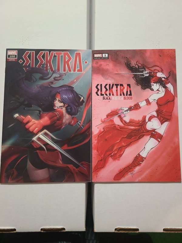 Elektra Set - #100 R1C0 Variant & Black, White, and Blood #1 Sabine Rich Variant
