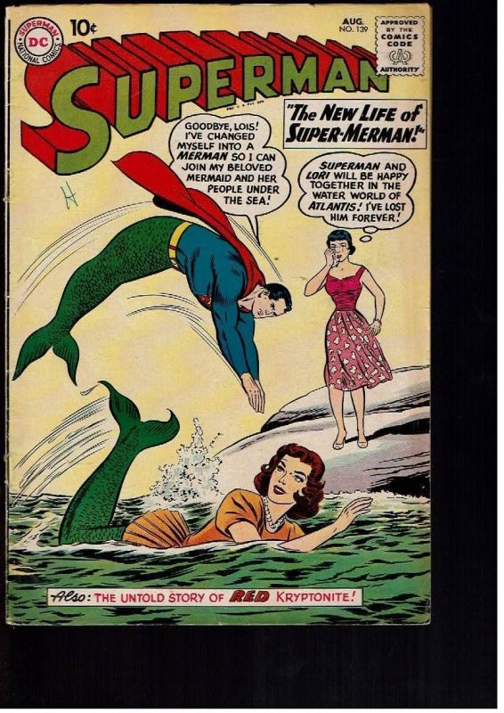 Superman #139 (1960)GD/VG