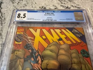 X-Men # 50 CGC Graded 8.5 Marvel Comic Book Gold Edition Variant Wolverine JH25