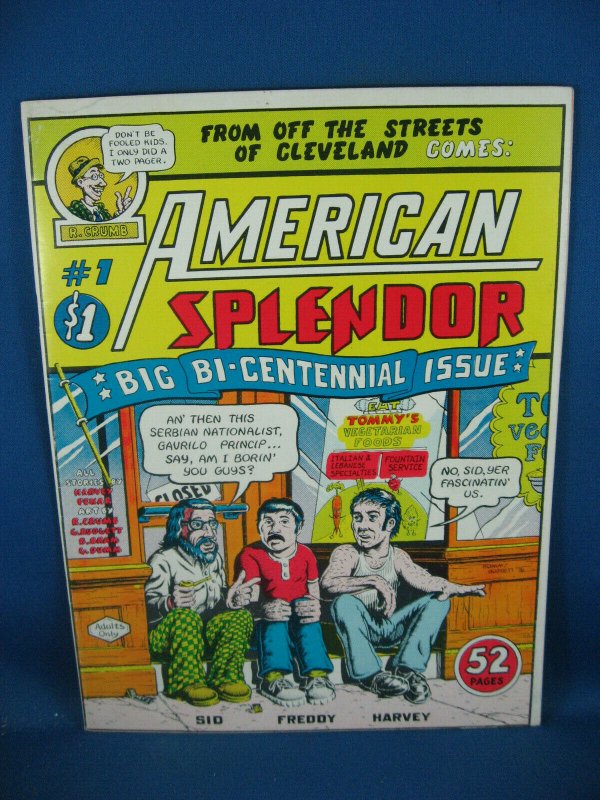 AMERICAN SPLENDOR 1-4 COMPLETE VF+ FIRST PRINTS PEKAR CRUMB 1976-1979