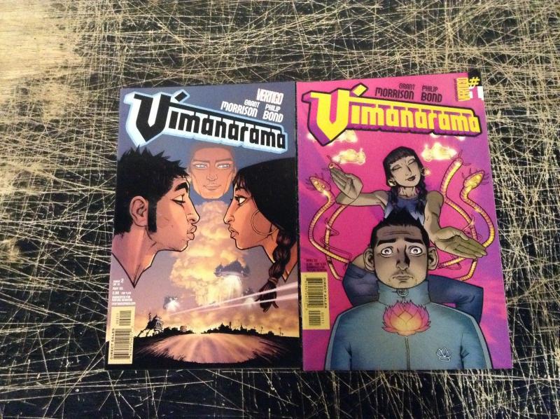 Lot Of 2 Vimanarama DC Vertigo Comic Books # 1 2 Grant Morrison Phillip Bond V2