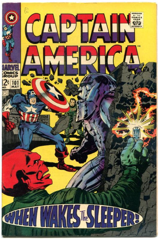 CAPTAIN AMERICA #101, VF+, Jack Kirby, Red Skull, 1968, more CS in store
