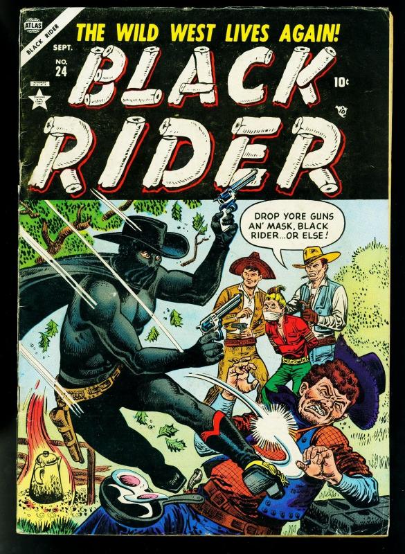 Black Rider #24 1954- Atlas Western- Joe Maneely cover- VG