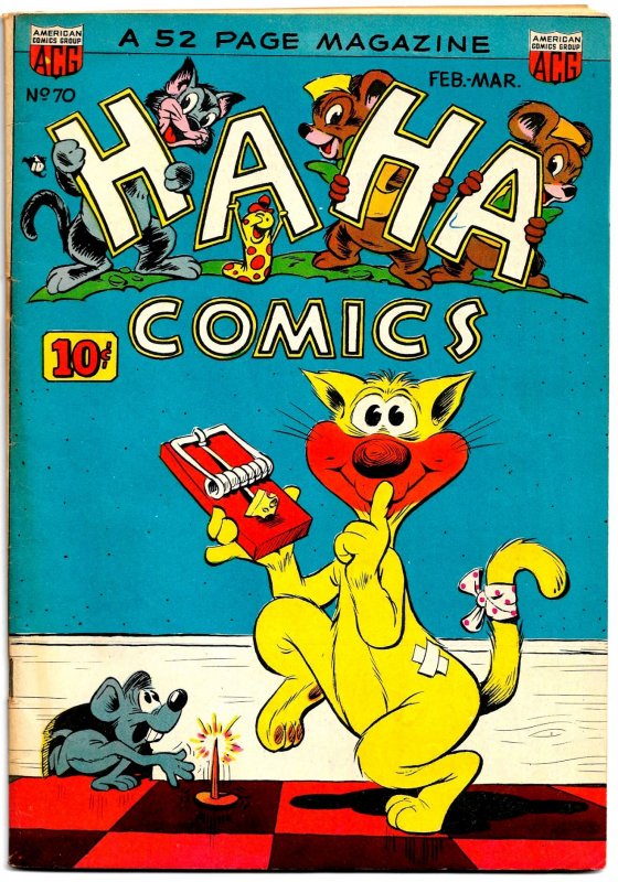 HA HA COMICS #70 (Feb1950) 7.5 VF-  Dan Gordon! Al Hubbard! Hultgren! Wick!