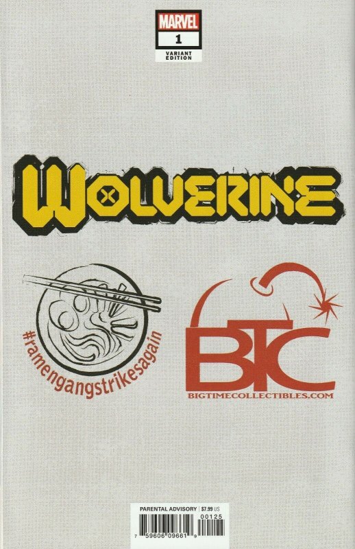 Wolverine # 1 Kael Ngu Exclusive Homage Variant Cover Marvel 