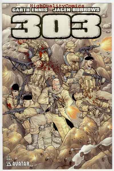 303 Preview, NM+, Garth Ennis, Burrows, Rifle, Avatar, 2004, more Ennis in store