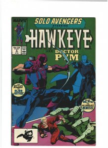 Solo Avengers #8 VF- 7.5 Marvel Comics 1988 Hawkeye & Doctor Pym