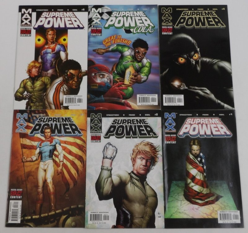 Supreme Power #1-18 VF/NM complete series MAX - Straczynski - Squadron ; Marvel