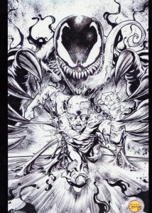 Faro's Lounge Venom & Flash Black + White 11 x 17 Print