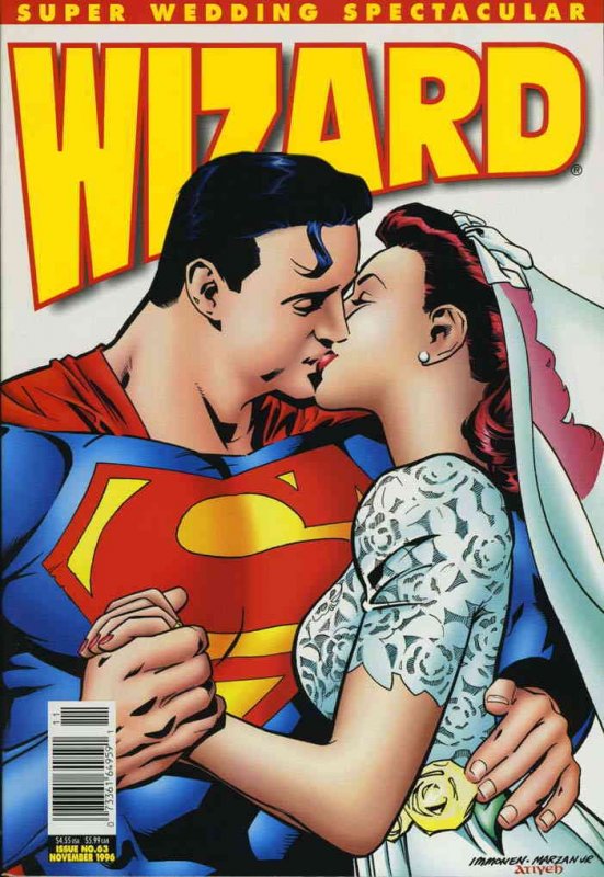 Wizard: The Comics Magazine #63A FN ; Wizard | Kiss cover Superman Wedding