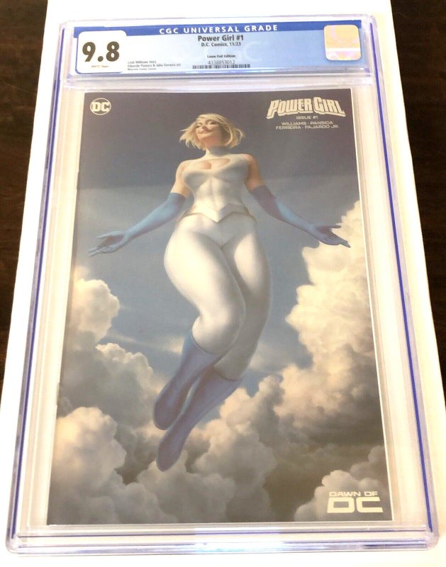 Power Girl #1 CGC 9.8 Louw Foil Variant 1st Appearance of Amalak DC 2023 3012