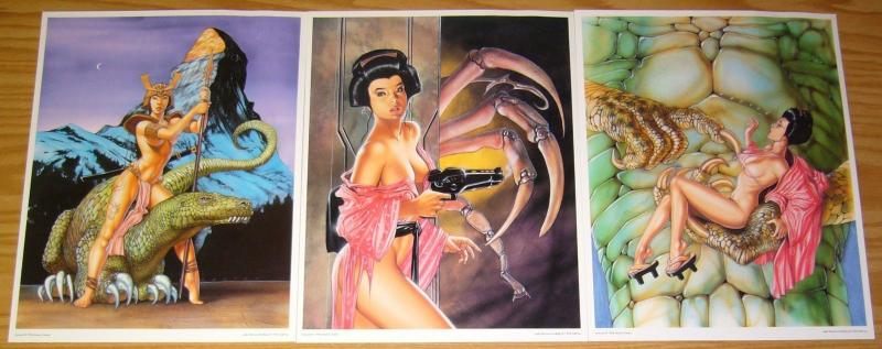 Jade Warriors: A Portfolio by Hector Gomez VF/NM sqp 1994 set of 6 prints