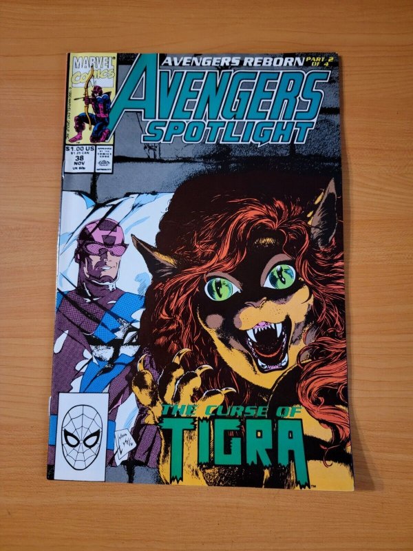 Avengers Spotlight #38 Direct Market Edition ~ NEAR MINT NM ~ 1990 Marvel Comics