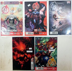 Avengers Lot of 5 #10, 15, 19, 35 B 1:10, 37 (2014) Marvel Comics 1st Print