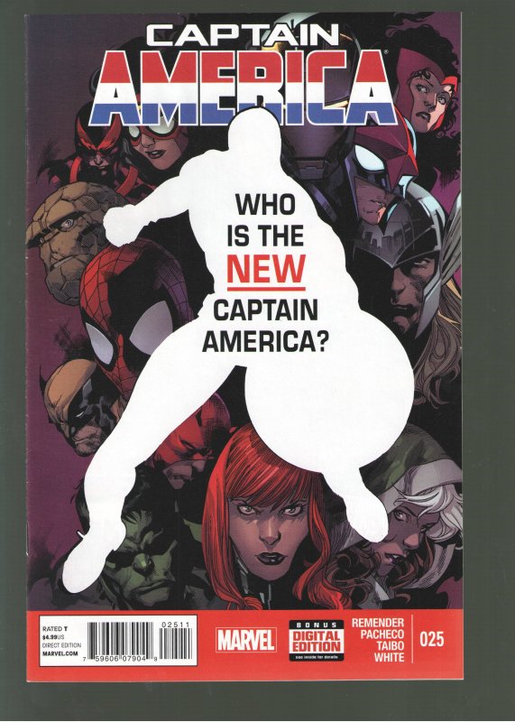 CAPTAIN AMERICA 25;1st SAM WILSON AS NEW CAPTAIN AMERICA!