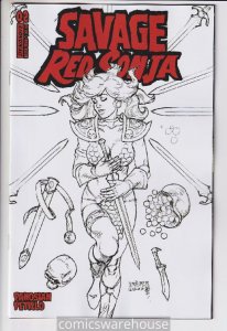 SAVAGE RED SONJA (2023 DYNAMITE) #2 VARIANT 1:10 CVR E LINSNER LINE ART X17696