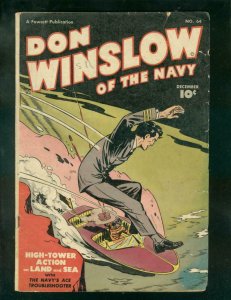 DON WINSLOW OF THE NAVY #64 1948-FAWCETT-SPEED BOAT CVR G/VG 