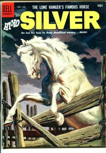 Lone Rangers Famous Horse Hi-Yo Silver-#14 1954-Dell-painted cover-FN-