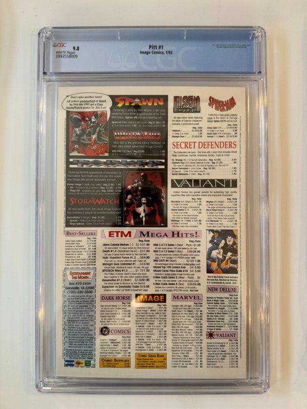 Pitt #1 CGC 9.8  - (1993) 1st Appearance Pitt