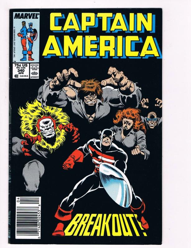 Captain America # 340 Marvel Comic Books Hi-Res Scan Modern Age Awesome Issue S5