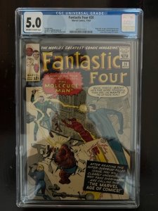 Fantastic Four #20 Regular Edition (1963) - CGC 5.0! 1st Molecule Man!