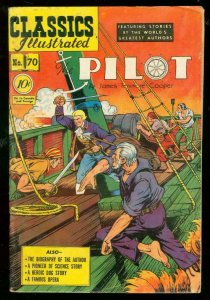 CLASSICS ILLUSTRATED #70 HRN 71-PILOT-FENIMORE COOPER VG